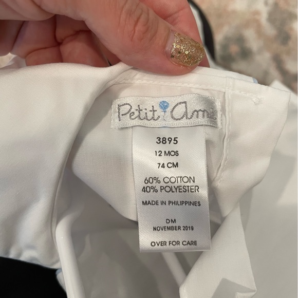 Smocked Bunny Shortalls with Shirt - Picture 6 of 6